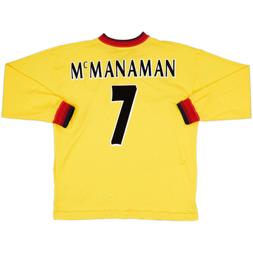 1997-99 Liverpool Away L/S Shirt McManaman #7 - 10/10 - (XL)