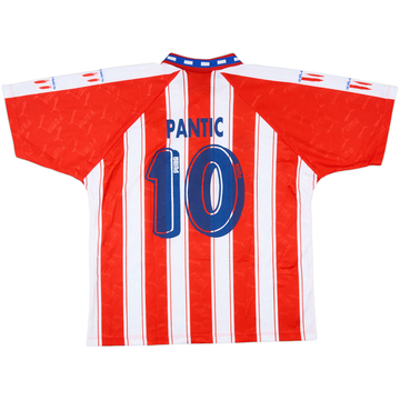 1995-96 Atletico Madrid Home Shirt Pantic #10 - 8/10 - (XL)