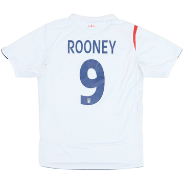 2005-07 England Home Shirt Rooney #9 - 6/10 - (M)