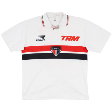 1991 Sao Paulo Home Shirt #10 - 9/10 - (XL)