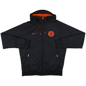 2016-17 Manchester City Nike Hooded Track Jacket - 8/10 - (M)