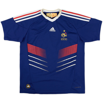 2009-10 France Home Shirt - 9/10 - (M.Boys)