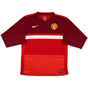2011-12 Manchester United Nike Training L/S Shirt - 8/10 - (L)