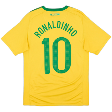 2010-11 Brazil Home Shirt Ronaldinho #10 - 5/10 - (S)