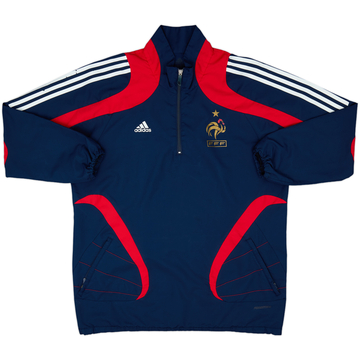 2007-08 France adidas 1/4 Zip Drill Top - 8/10 - (L/XL)