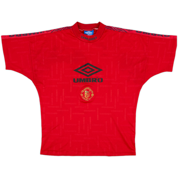 1996-98 Manchester United Umbro Training Shirt - 4/10 - (M)