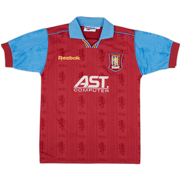 1995-97 Aston Villa Home Shirt - 8/10 - (M.Boys)
