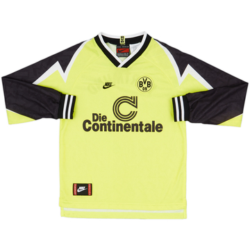 1995-96 Borussia Dortmund Home L/S Shirt - 9/10 - (L.Boys)