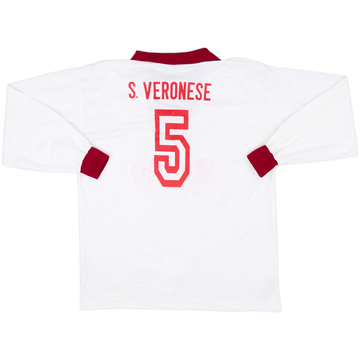 1995-96 Reggina Away Shirt S. Veronese #5 - 9/10 - (XL)