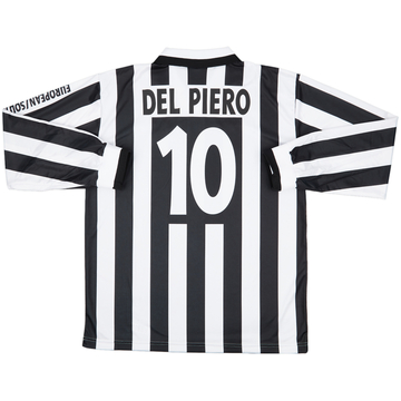 1996 Juventus Continental Cup Home L/S Shirt Del Piero #10 - 8/10 - (XL)