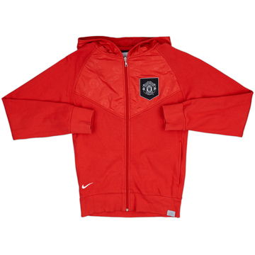 2006-07 Manchester United Nike Hooded Sweat Top - 10/10 - (M)