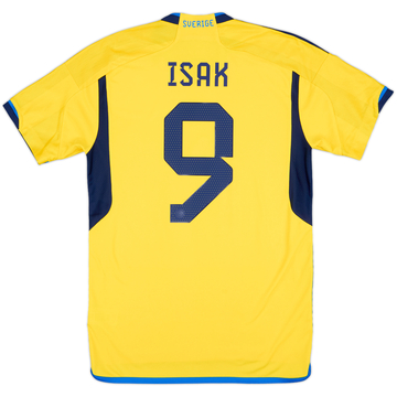 2022-23 Sweden Home Shirt Isak #9 - 9/10 - (M)