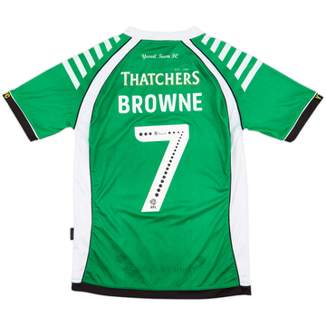 2018-19 Yeovil Town Home Shirt Browne #7 - 5/10 - (S)