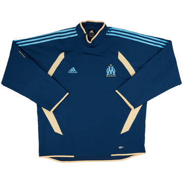 2005-06 Olympique Marseille adidas 1/4 Zip Drill Top - 9/10 - (L)