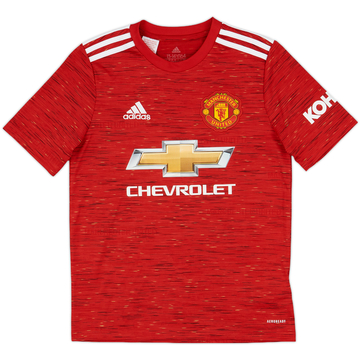2020-21 Manchester United Home Shirt - 9/10 - (L.Boys)