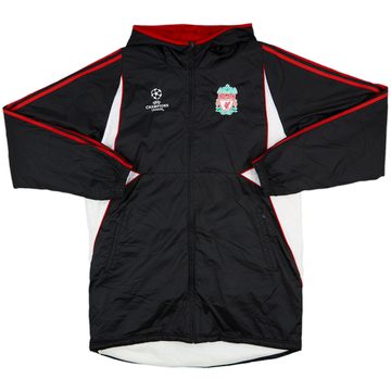 2007-08 Liverpool adidas CL Hooded Padded Bench Coat - 8/10 - (L)