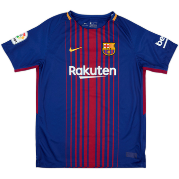 2017-18 Barcelona Home Shirt - 6/10 - (L.Boys)