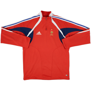 2004-06 France adidas 1/4 Zip Drill Top - 8/10 - (M/L)