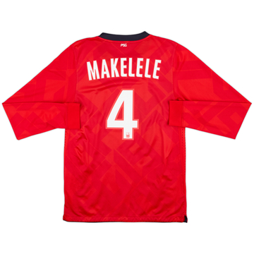 2010-12 Paris Saint-Germain '40 ANS' Player Issue Home/Third L/S Shirt Makelele #4 - 8/10 - (M)