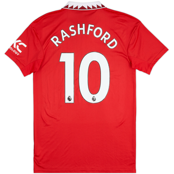 2022-23 Manchester United Home Shirt Rashford #10 - 8/10 - (S)