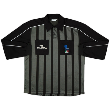 1990s Italy FIGC Diadora Referee L/S Shirt - 7/10 - (XXL)