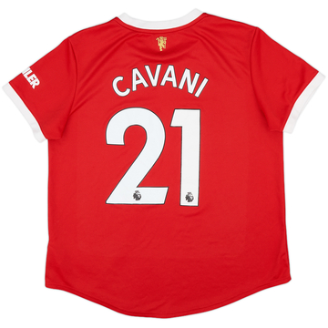 2021-22 Manchester United Home Shirt Cavani #21 - 8/10 - (Women's XL)