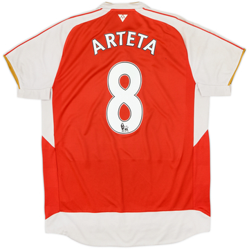 2015-16 Arsenal Home Shirt Arteta #8 - 5/10 - (L)