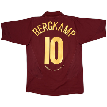 2005-06 Arsenal Home Shirt Bergkamp #10 - 9/10 - (M)
