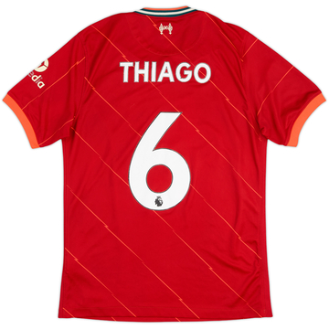 2021-22 Liverpool Home Shirt Thiago #6 - 5/10 - (M)