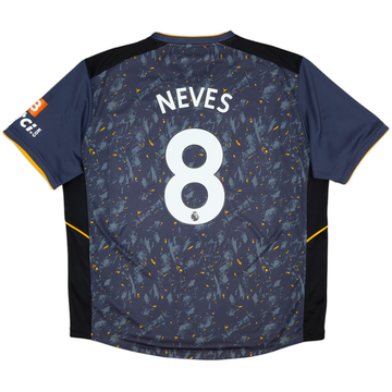 2021-22 Wolves Away Shirt Neves #8 - 9/10 - (XXL)