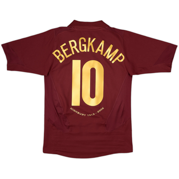 2005-06 Arsenal Home Shirt Bergkamp #10 - 6/10 - (S)