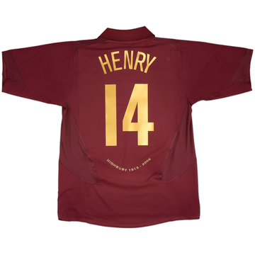 2005-06 Arsenal Camiseta Local Henry #14 - 6/10 - (XL)