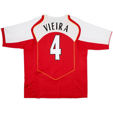 2004-05 Arsenal Home Shirt Vieira #4 - 8/10 - (XXL)