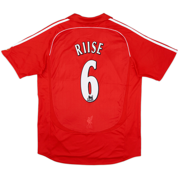 2006-08 Liverpool Home Shirt Riise #6 - 8/10 - (L)