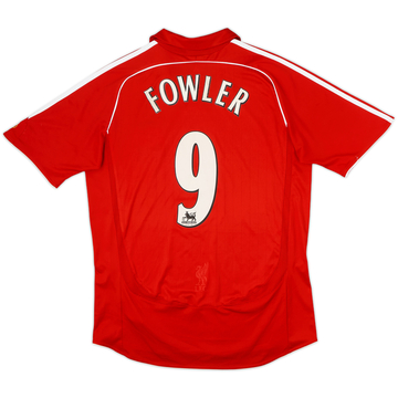 2006-08 Liverpool Home Shirt Fowler #9 - 4/10 - (M)