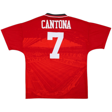 1994-96 Manchester United Home Shirt Cantona #7 - 8/10 - (L)