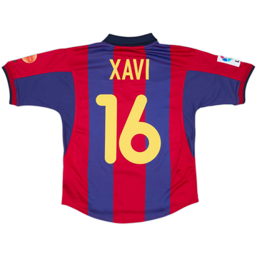 2001-02 Barcelona Home Shirt Xavi #6 - 8/10 - (XL.Boys)