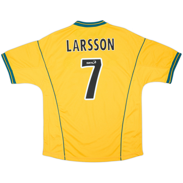 2000-02 Celtic Away Shirt Larsson #7 - 9/10 - (M)