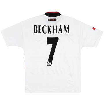 1997-99 Manchester United Away Shirt Beckham #7 - 6/10 - (Y)