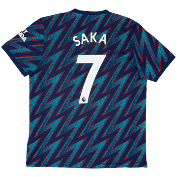 2021-22 Arsenal Third Shirt Saka #7 - 8/10 - (L)