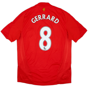 2008-10 Liverpool Home Shirt Gerrard #8 - 6/10 - (M)