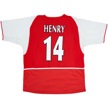 2002-04 Arsenal Home Shirt Henry #14 - 8/10 - (XXL)