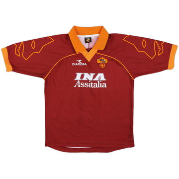 1999-00 Roma Home Shirt - 8/10 - (L.Boys)