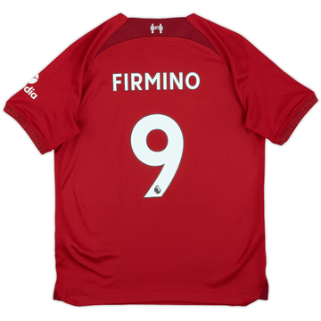 2022-23 Liverpool Home Shirt Firmino #9 - 8/10 - (M.Boys)