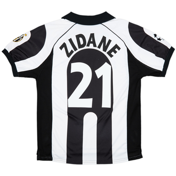 1997-98 Juventus Centenary Home Shirt Zidane #21 - 7/10 - (L)