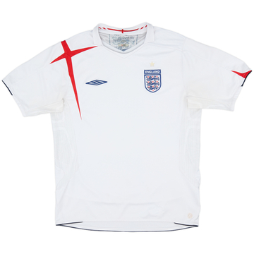 2005-07 England Home Shirt - 5/10 - (L)
