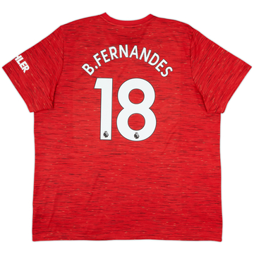 2020-21 Manchester United Home Shirt B.Fernandes #18 - 8/10 - (3XL)