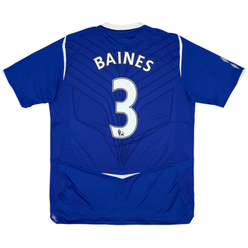 2008-09 Everton Home Shirt Baines #3 - 7/10 - (L)