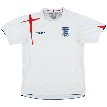 2005-07 England Home Shirt - 5/10 - (M)