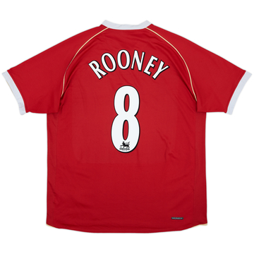 2006-07 Manchester United Home Shirt Rooney #8 - 5/10 - (XL)